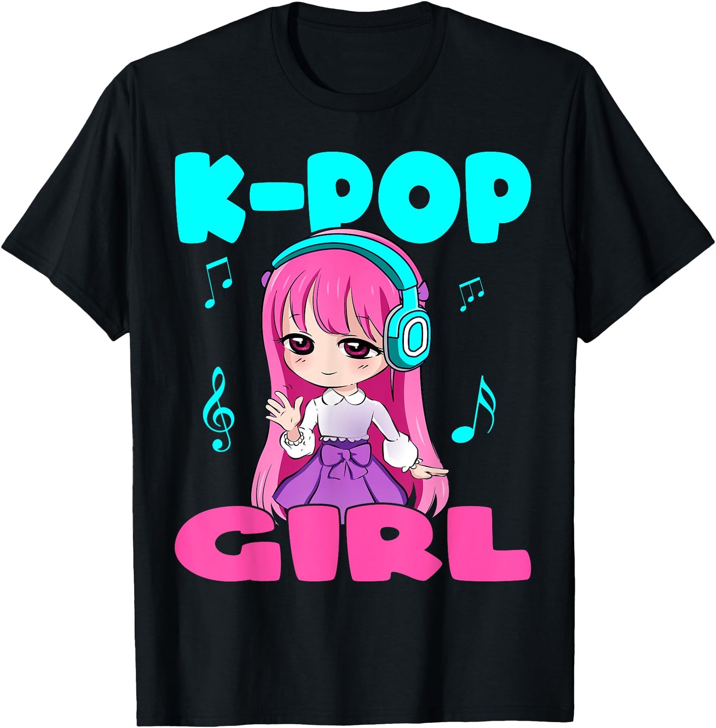 Original Anime And K Pop K Pop Music T-Shirt - Minimalist Print Men Women