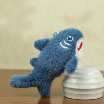 Cartoon Shark Plush Pendant Keychain Doll Pendant