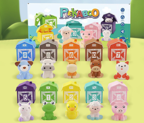 Paired Toy Count Hand Puppet Rainbow Assembly Toys