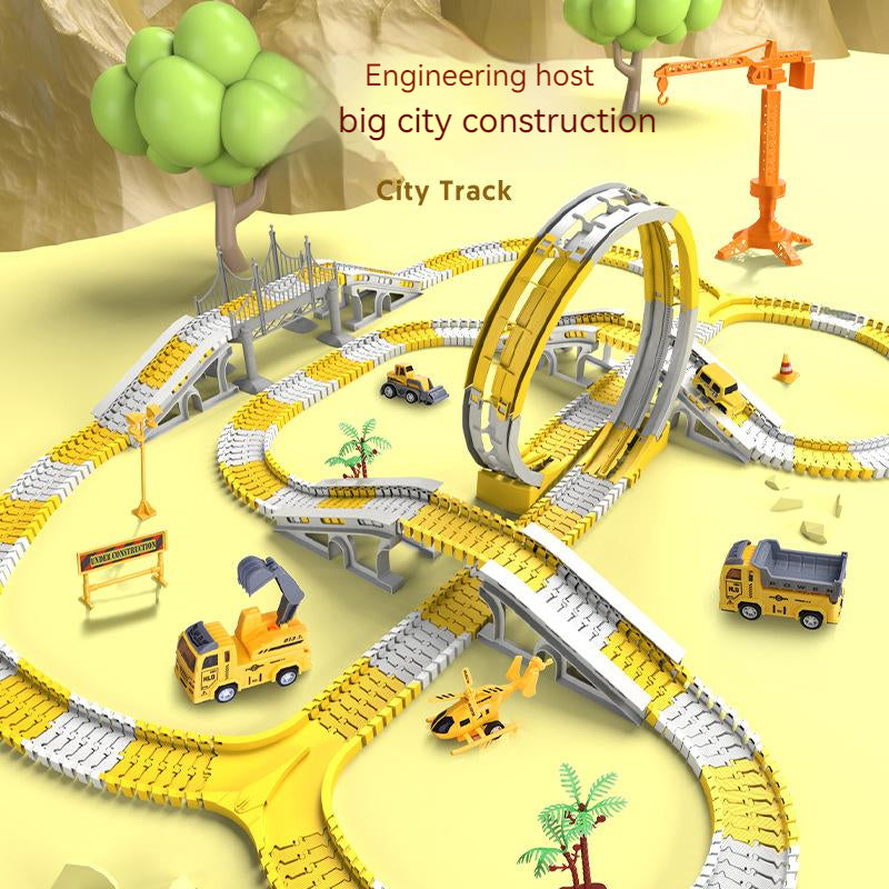 Electric toy track car
