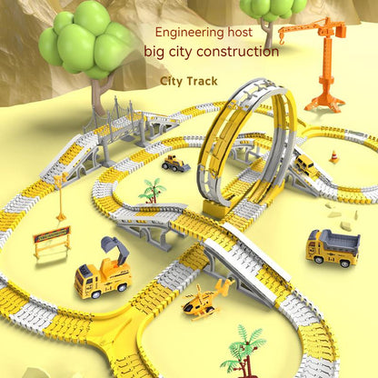 Electric toy track car