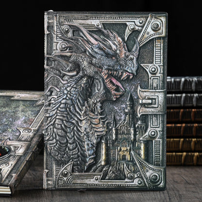 Retro Embossed Evil Dragon Notebook
