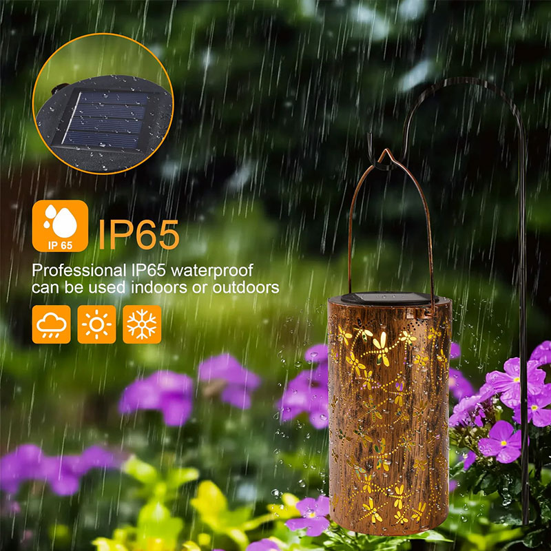 Solar Garden Lights with Colorful Sunflower Pattern