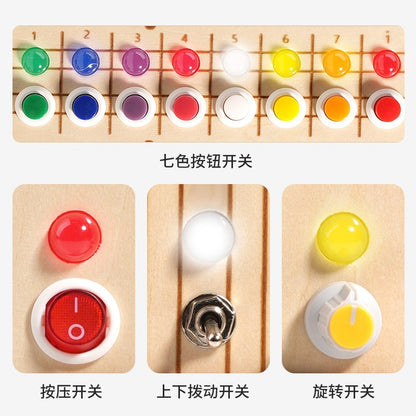 Wooden LED switch light melodic sound guitar