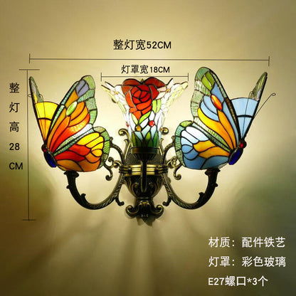 European and American Style Butterfly Corridor Wall Lamp