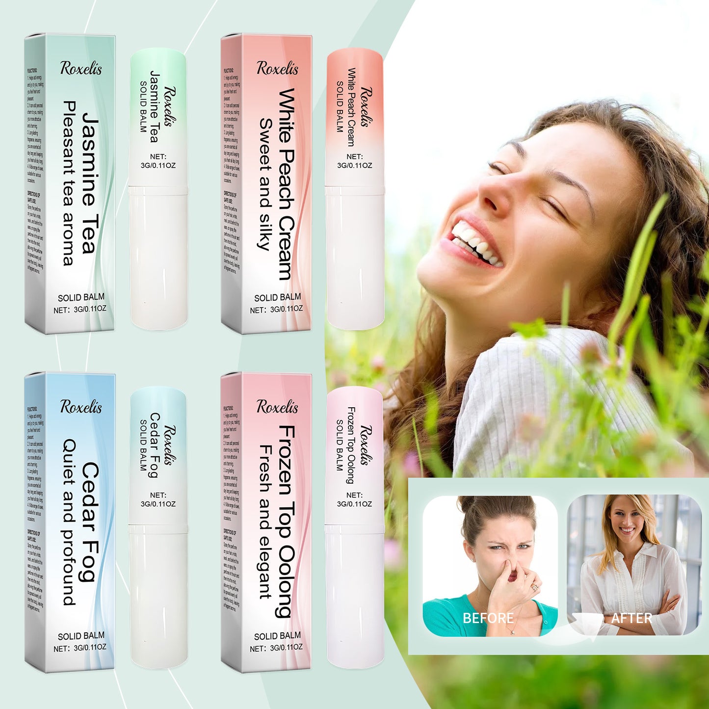 Clear Fragrance Type Solid Balm