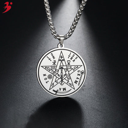 Magic Array Time Lucky Pentagram Necklace