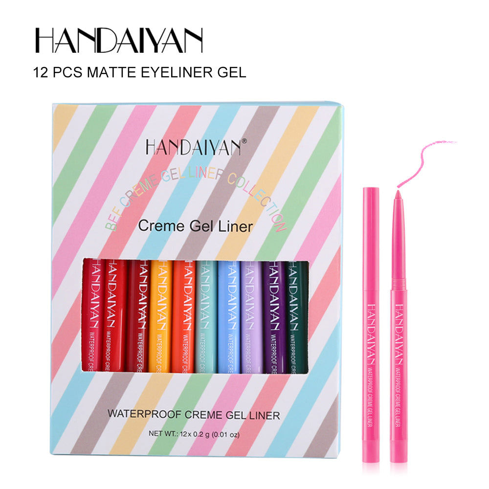 HANDAIYAN 12 Matte Colored Eyeliner Pens