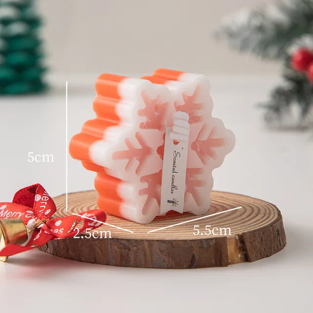 New Christmas Snowflake Aromatherapy Candle Hand-Made
