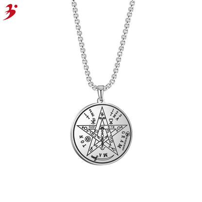 Magic Array Time Lucky Pentagram Necklace