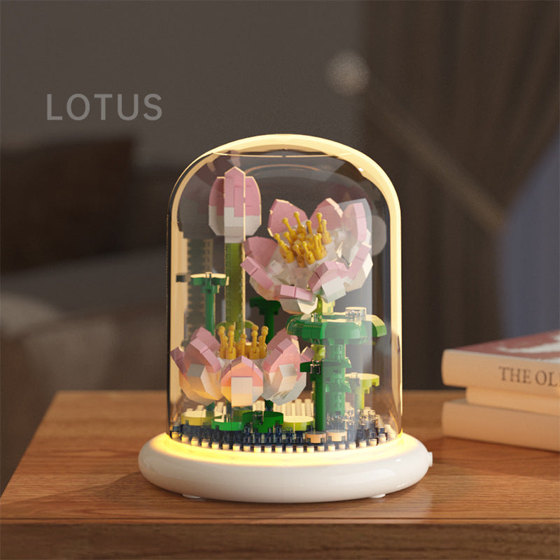 Building block flower simulation
