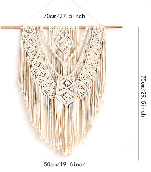 Macrame Wall Hanging Decor Boho Woven