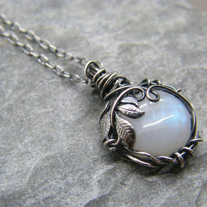 Moonstone necklace pendant