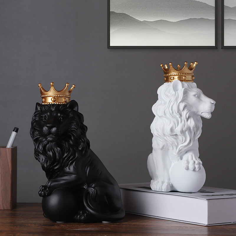 European Style Crown Lion Porch Decorations