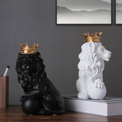 European Style Crown Lion Porch Decorations