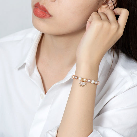 💎 Elephant Pearl Bracelet