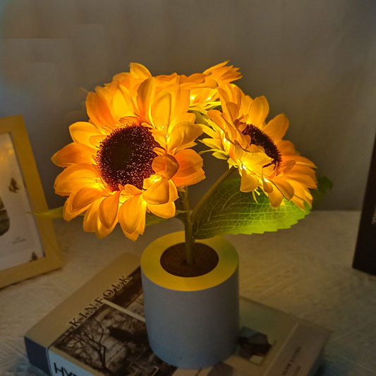 Rechargeable Sunflower LED Simulation Night Light