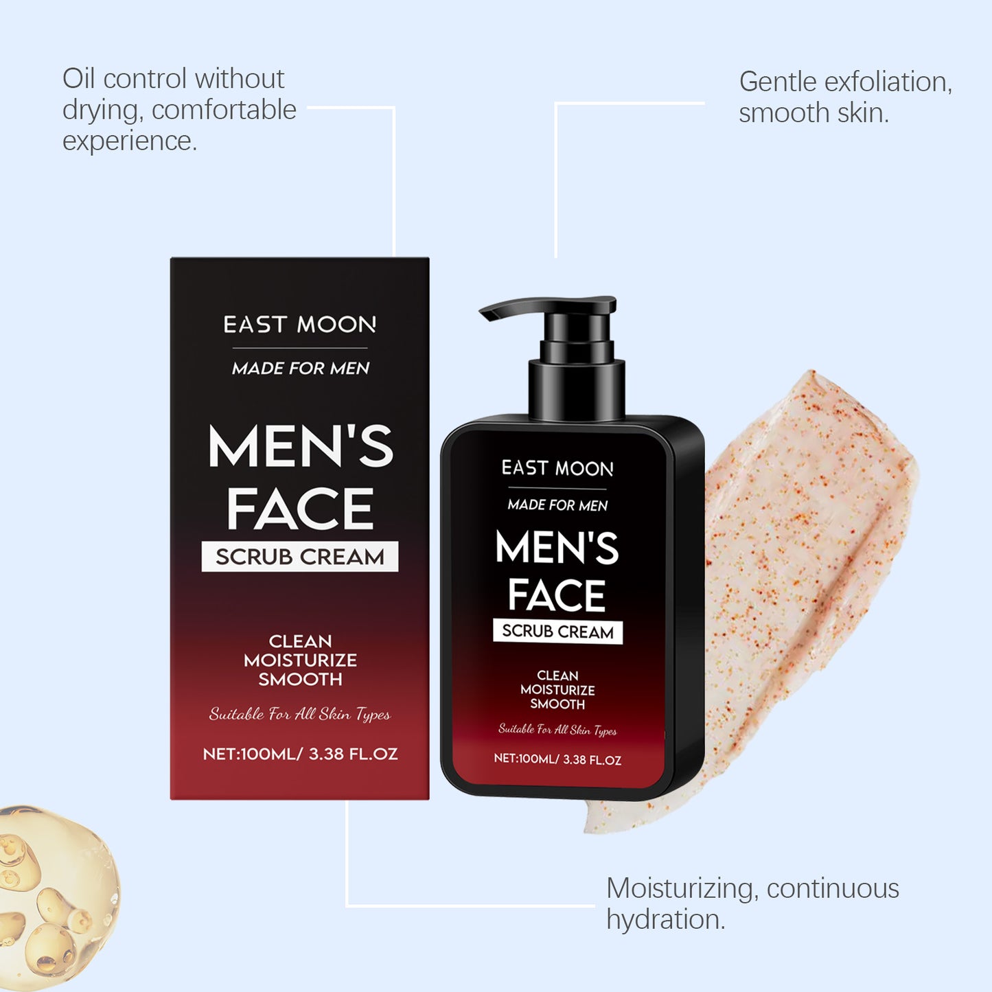 East Moon Men's Oil Control Scrub