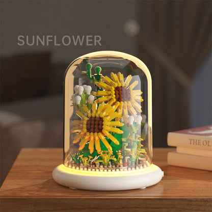 Building block flower simulation