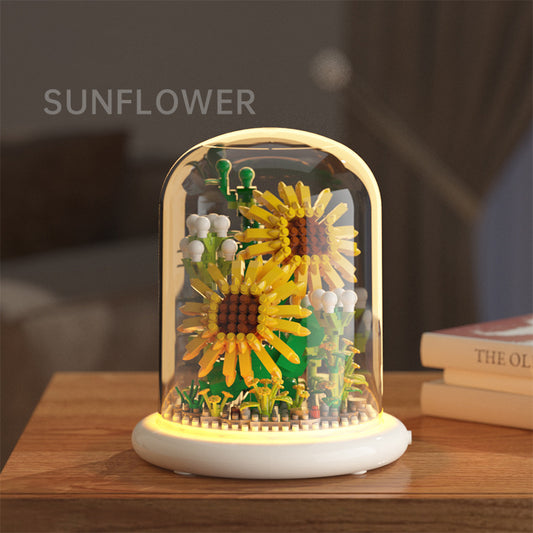 Building block flower simulation