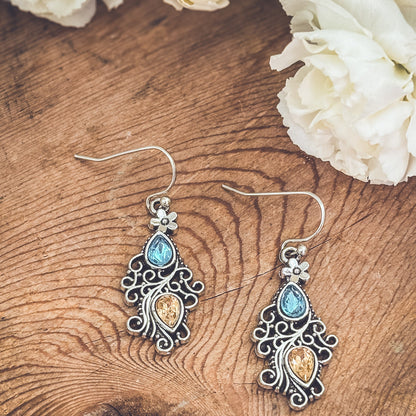 Beautiful Boho Silver Earrings