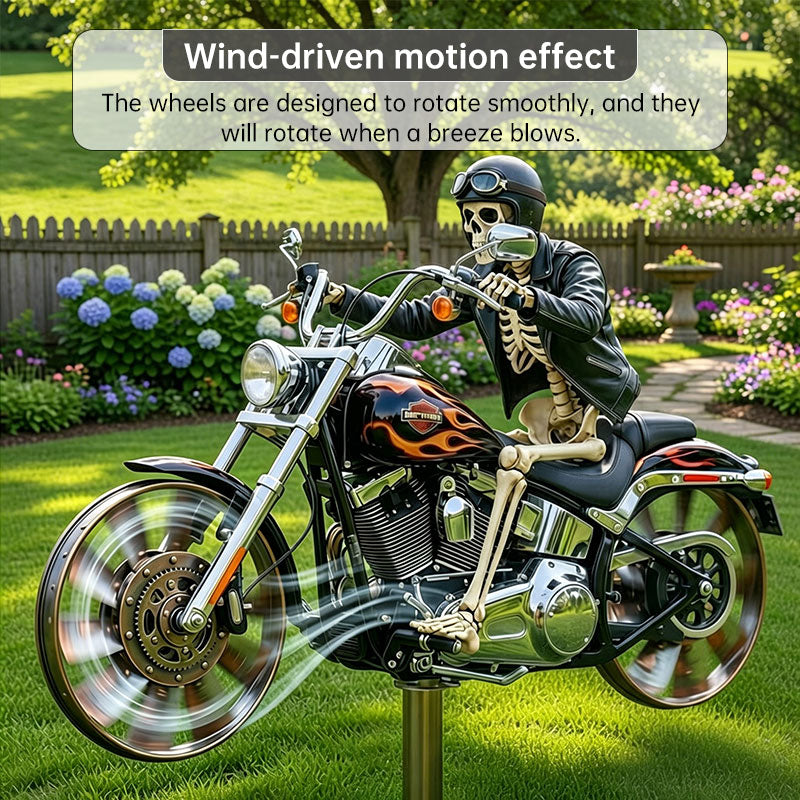 Motorcycle Wind Spinner Metal Decorative