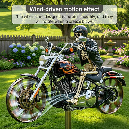 Motorcycle Wind Spinner Metal Decorative