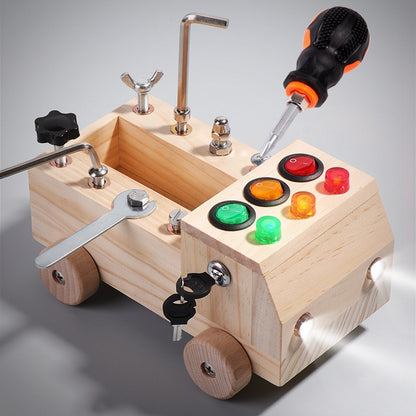 Wooden LED switch light melodic sound guitar