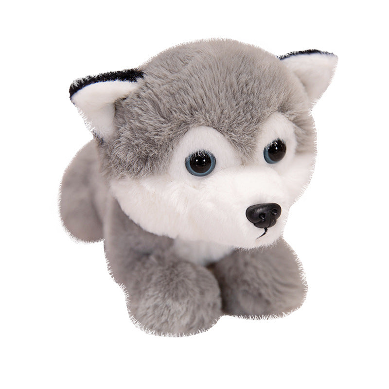 Heavy Particle Small Size Dog Lying Plush Toy