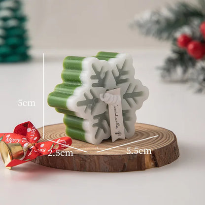 New Christmas Snowflake Aromatherapy Candle Hand-Made