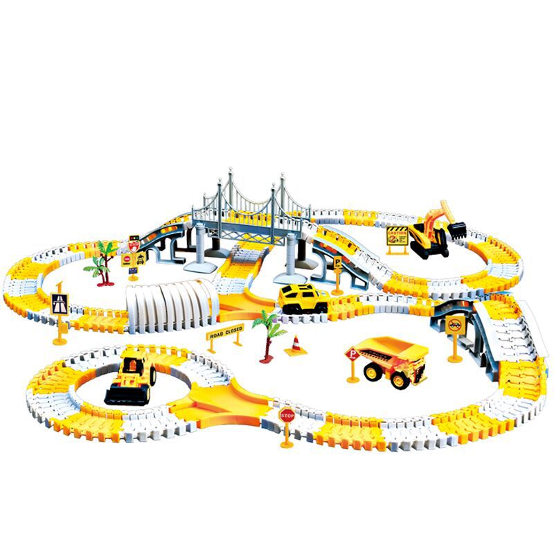 Electric toy track car