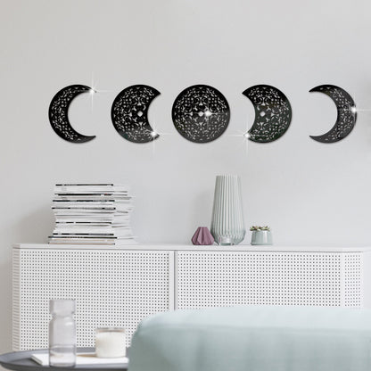 3D Stereoscopic Moon Phase Change Acrylic Mirror