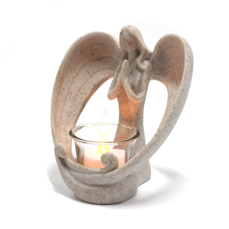 Resin Angel Candlestick