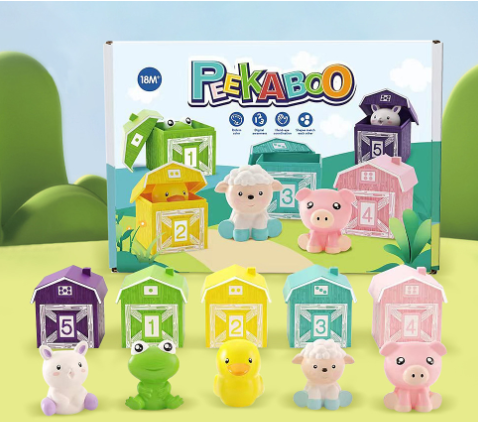 Paired Toy Count Hand Puppet Rainbow Assembly Toys