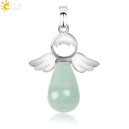 Natural Stones Angels Pendant for Necklace