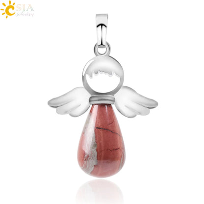 Natural Stones Angels Pendant for Necklace
