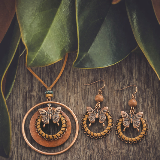 Beautiful Boho Necklace and Earring Set