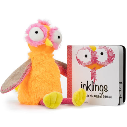 Inklings Baby Ollie the Oddball Oddbird Plush Toy & Board Book Gift Set | Sensory Stuffed Animal | Ages 0+