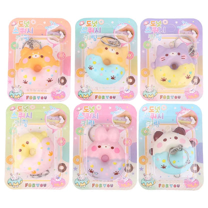 Donut Pets Squishy Keychains