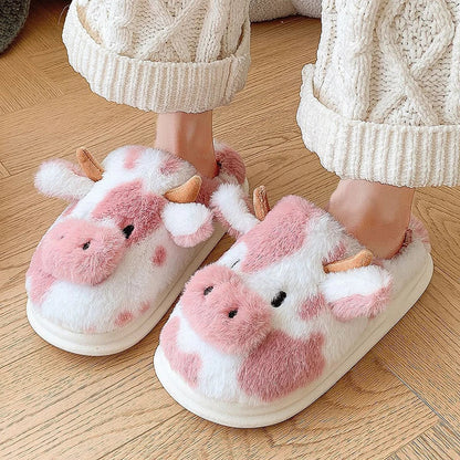 Cute Cow Slippers