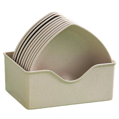 Heart Shaped Snack Plates Set