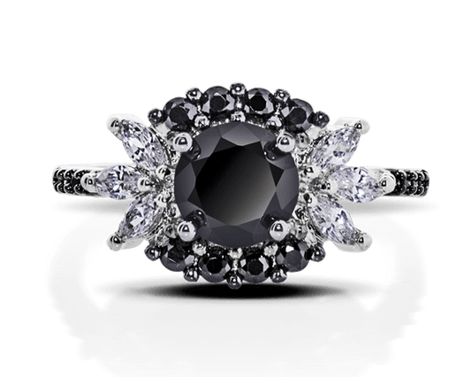 Black Luxe XOXO Ring