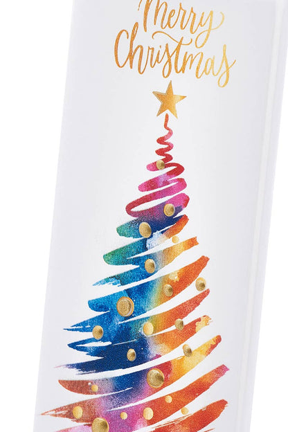 Flatyz Rainbow Merry Christmas Tree Candle