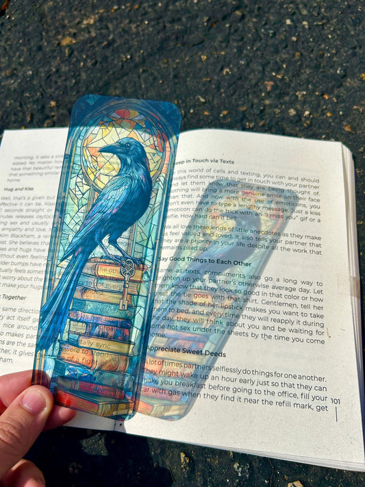 Clever Raven Library Bookmark