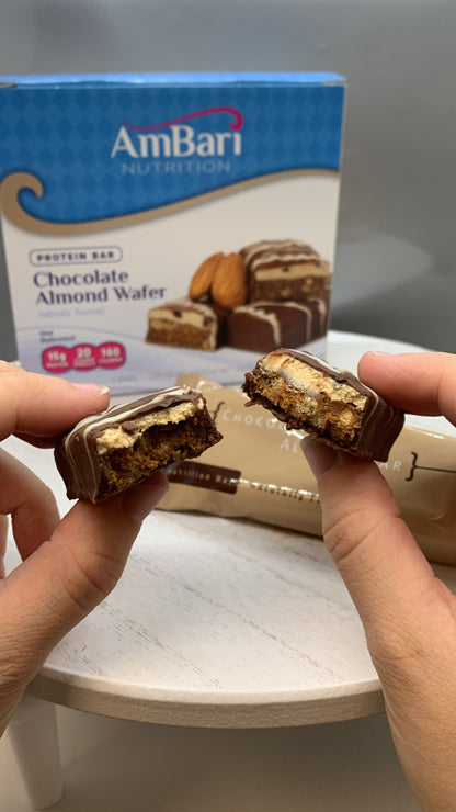 Chocolate Almond Wafer Bars