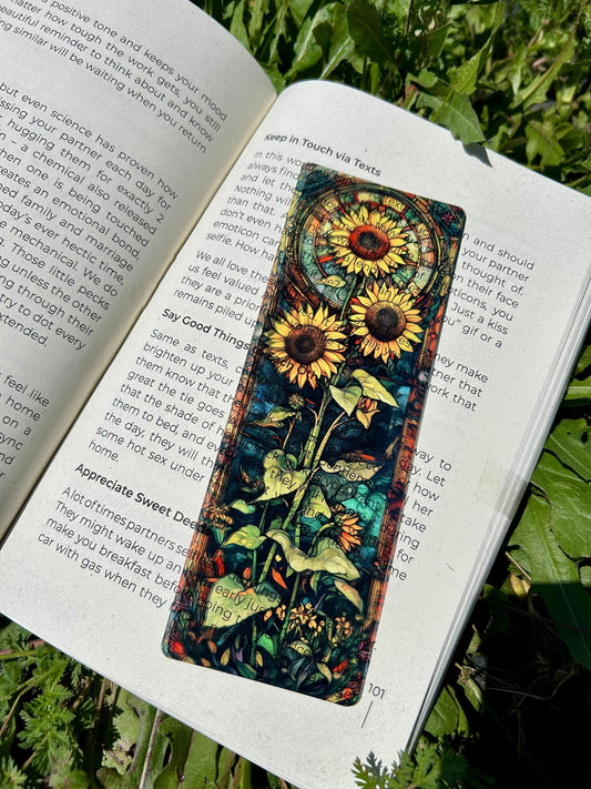Hippie Chic Sunflower Bookmark