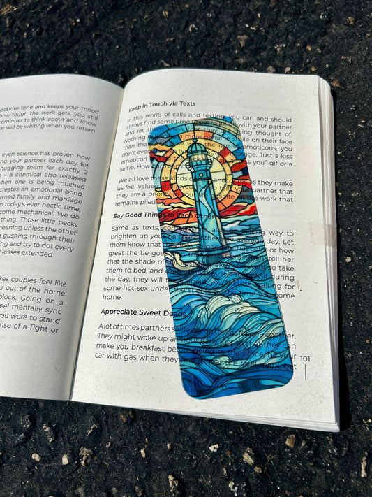Ocean Lighthouse Bookmark
