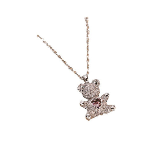 Bear Hug Heart Necklace