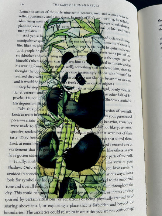 Panda Eating Bamboo Bookmark
