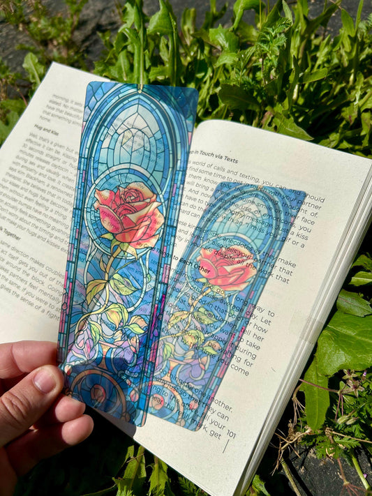Beauty and the Beast Rose Bookmarker
